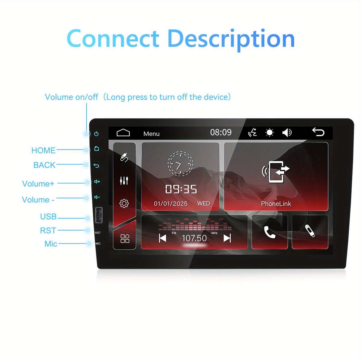 Car Audio  Entertainment System Items 1 Din Car Radio  Add Cam