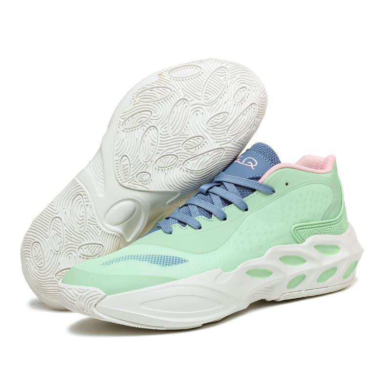 Sneakers White And Green Size Uk 7.5