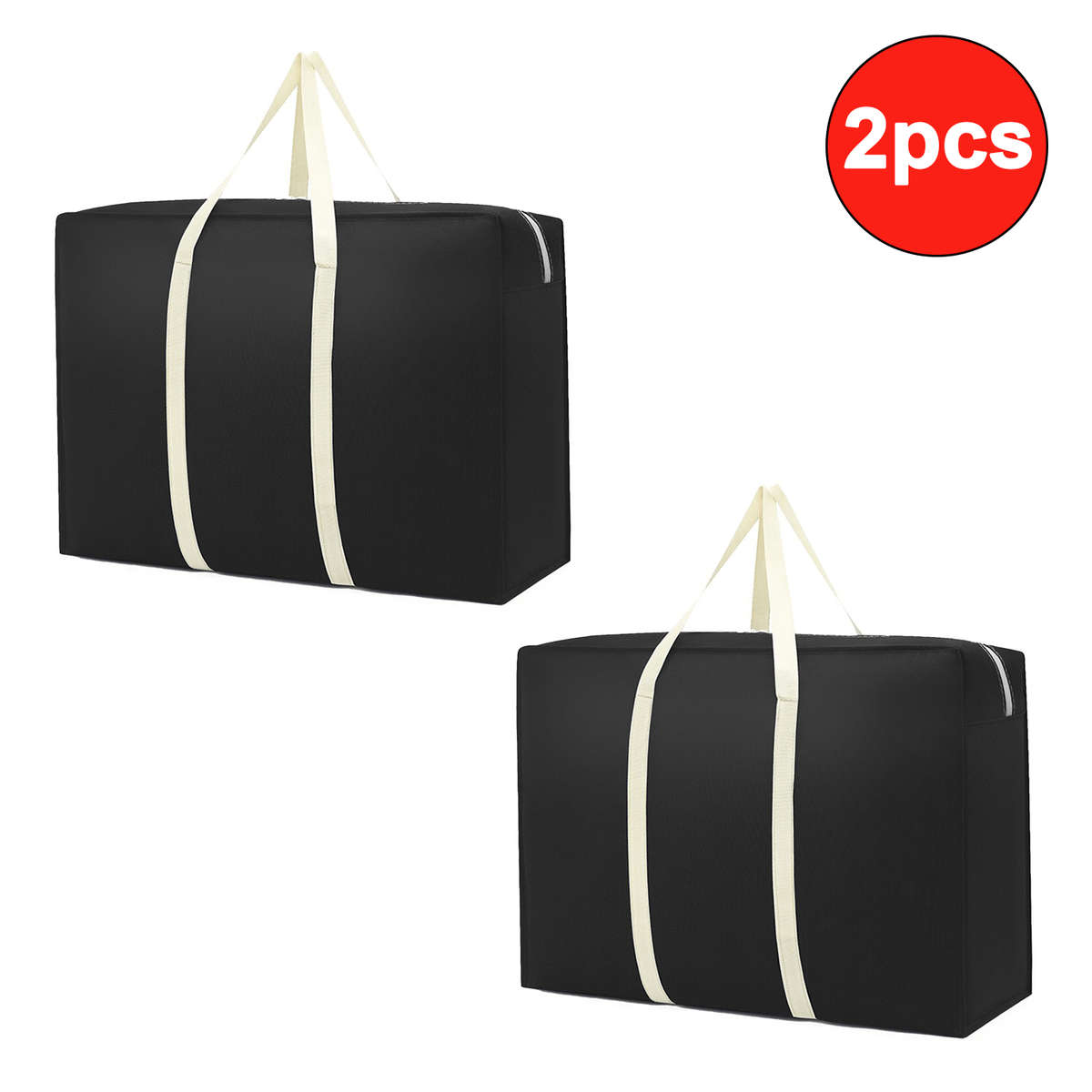 2Pcs Foldable Space Saving Packing Black 2Pcs