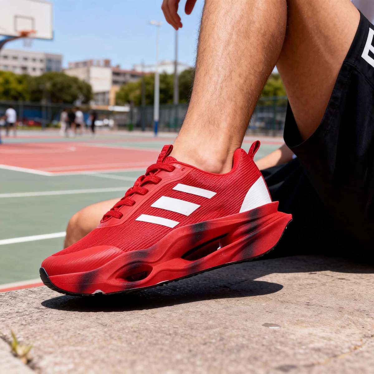 Sneakers Color 619Global Classic Red Sizeuk 9