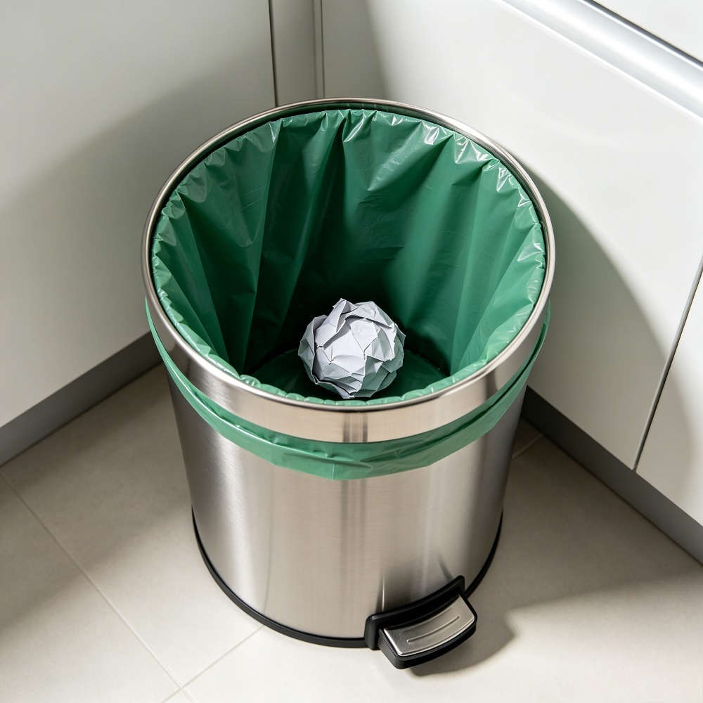 Trash Bag5 Rolls100 Sheets Green