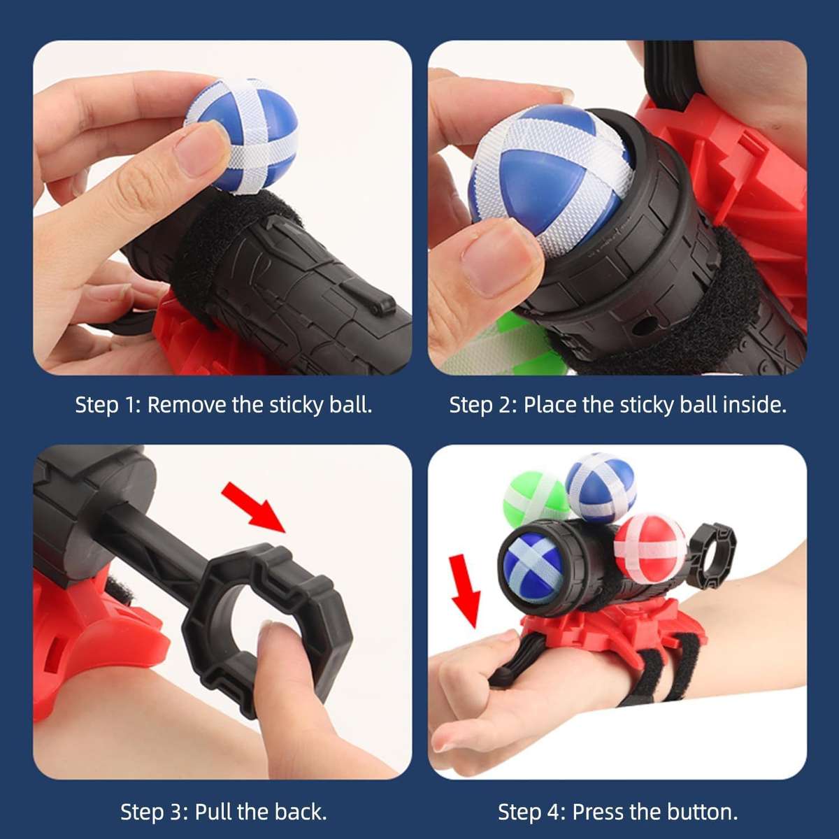 Toy Weapons Items Launcher Add 3 Balls