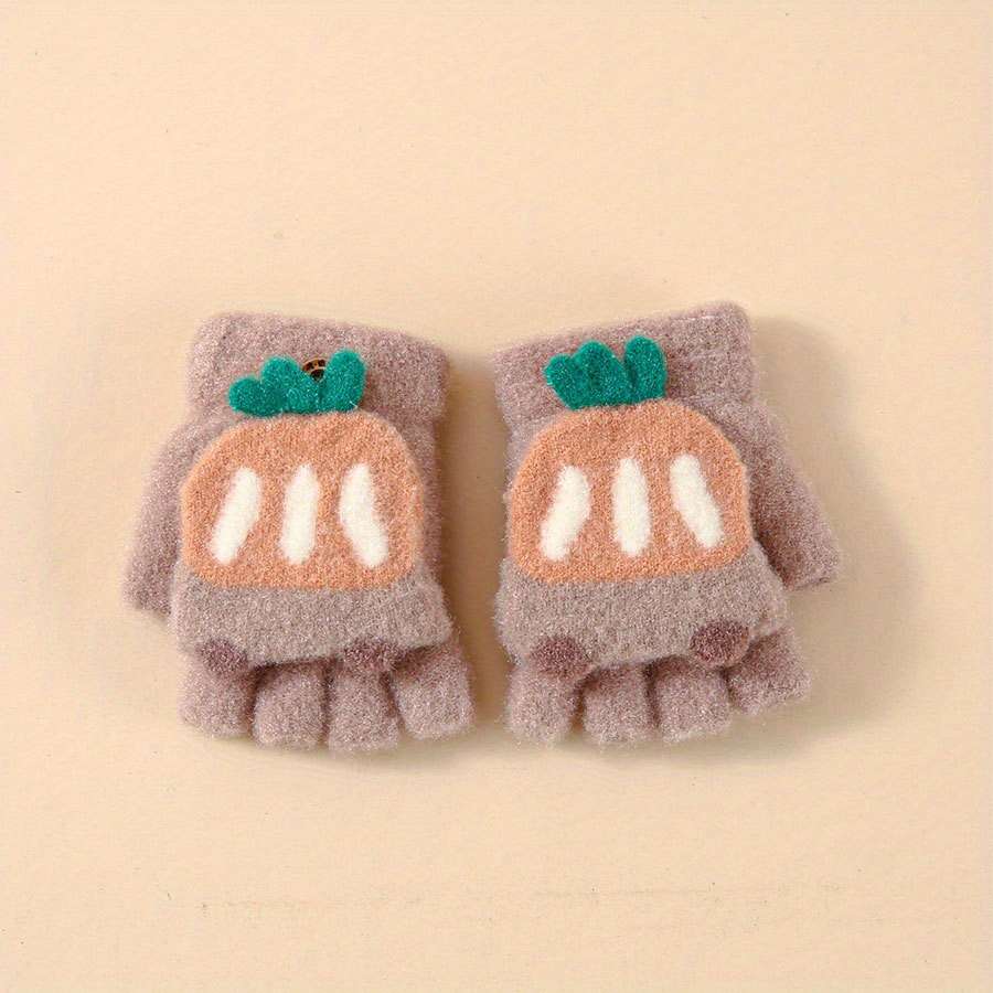Winter Gloves Color Grey Size 6 To 24 Months