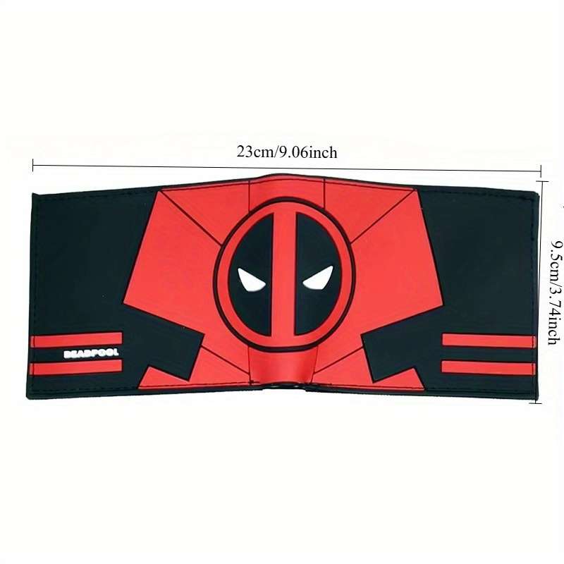 Deadpool Short Wallet Avengers Superhero Pu Coin Purse