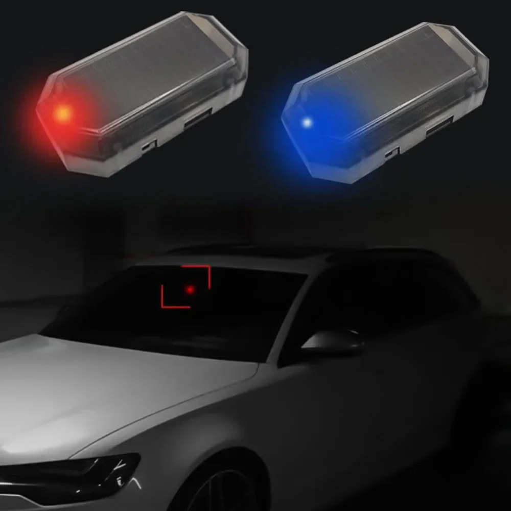 Solar Emergency Lights Color Red Quantity2Pcs
