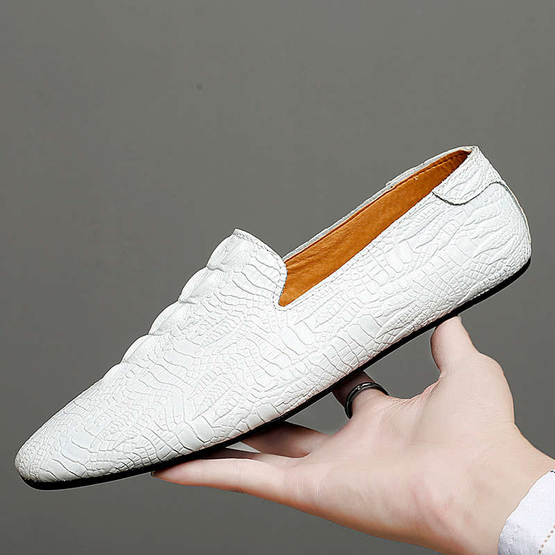 Mens Leather Shoes Color White Sizeuk 7