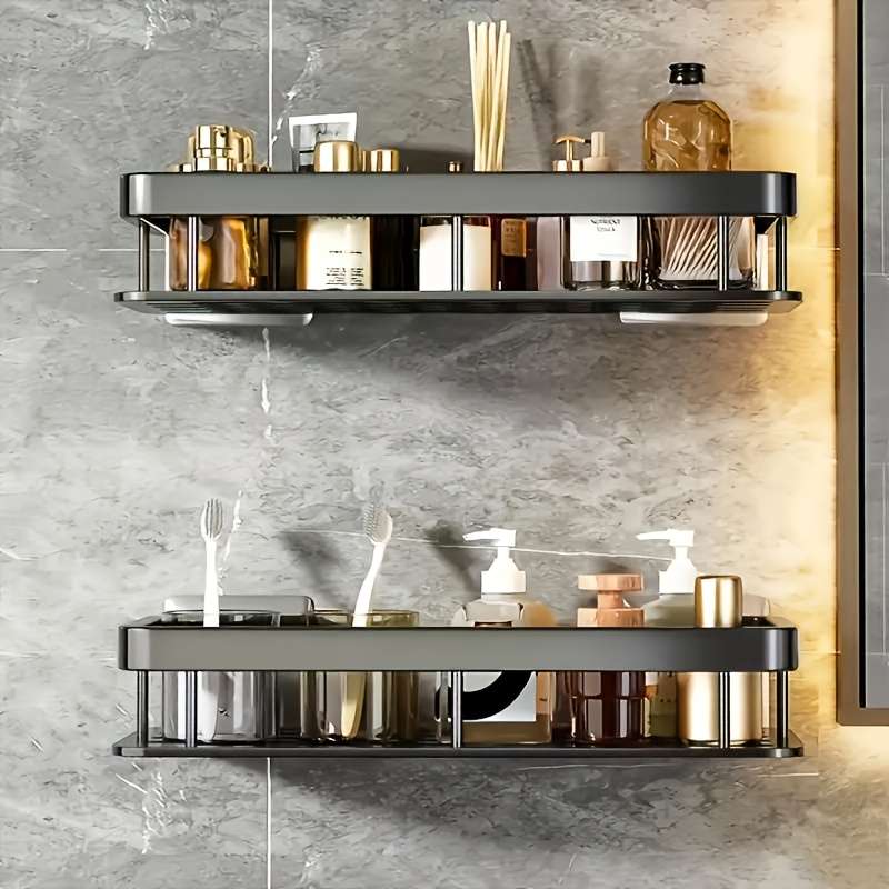 Bathroom Storage Rack Color Black Upgrade Quantity2Pcs