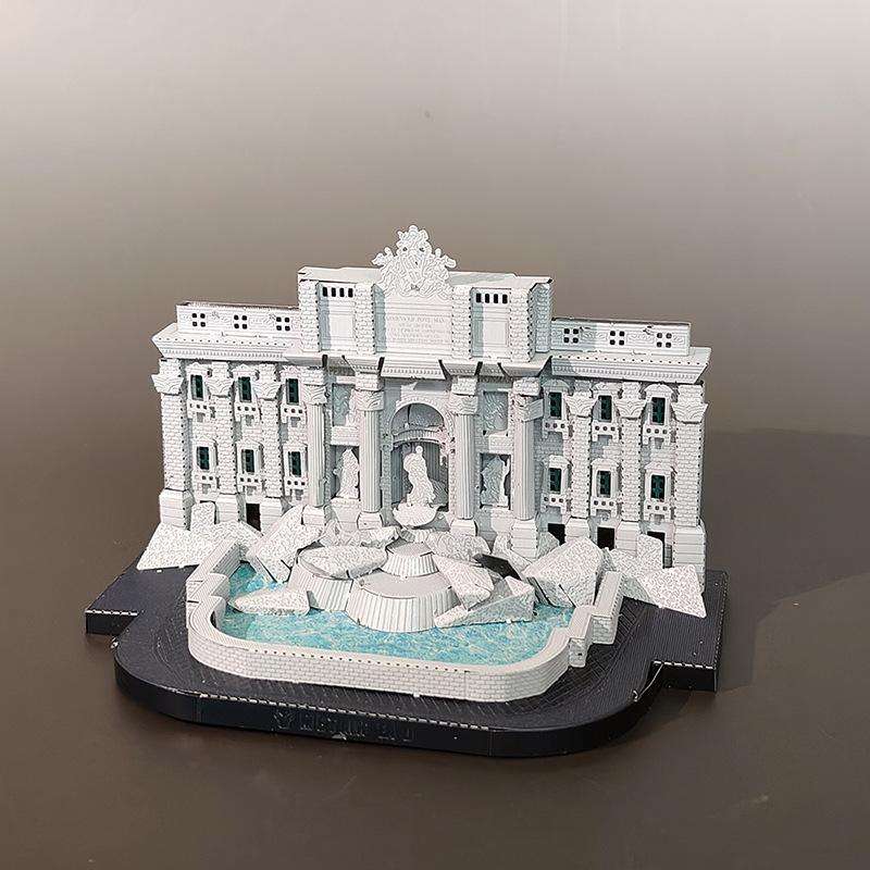 3D Building Model Puzzle Set Color Color