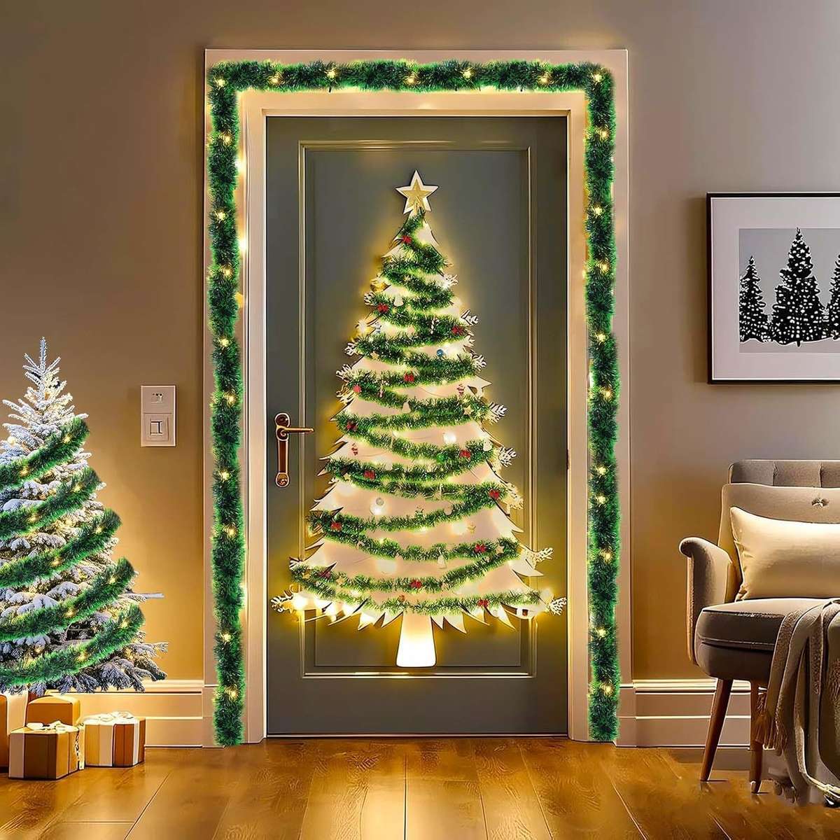 Christmas Decorations Color Warm Size 2Set