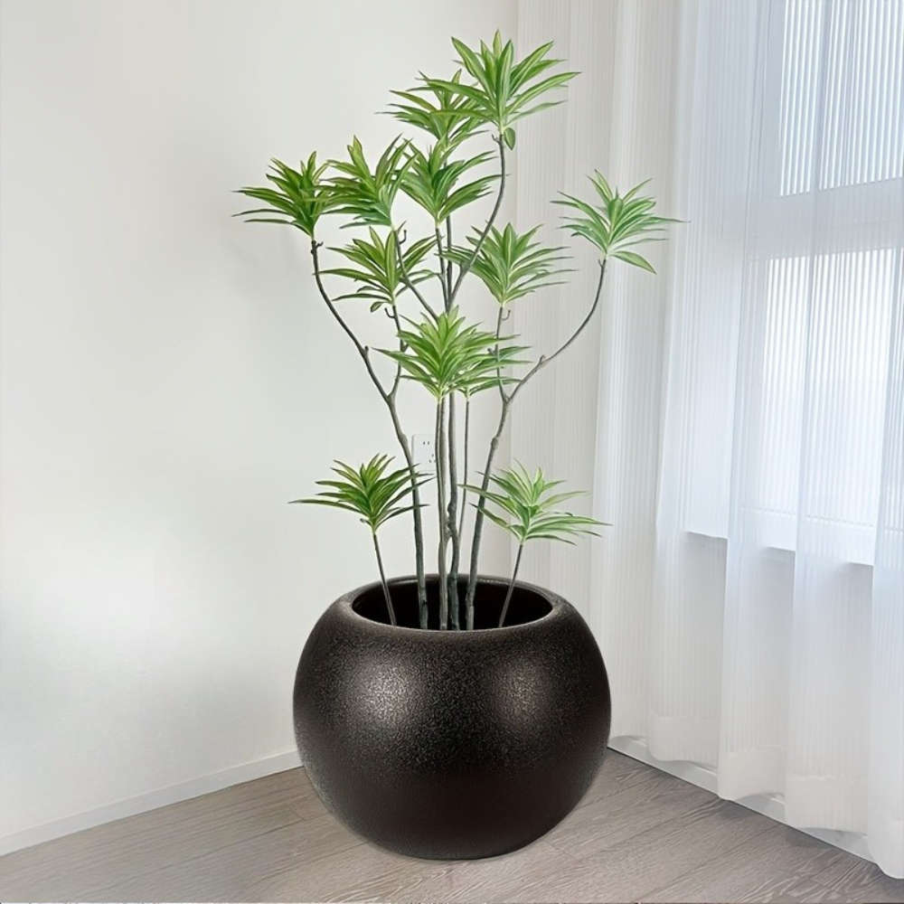 Flowerpotsize Size 18Cm Blackcolor  Empty Basin