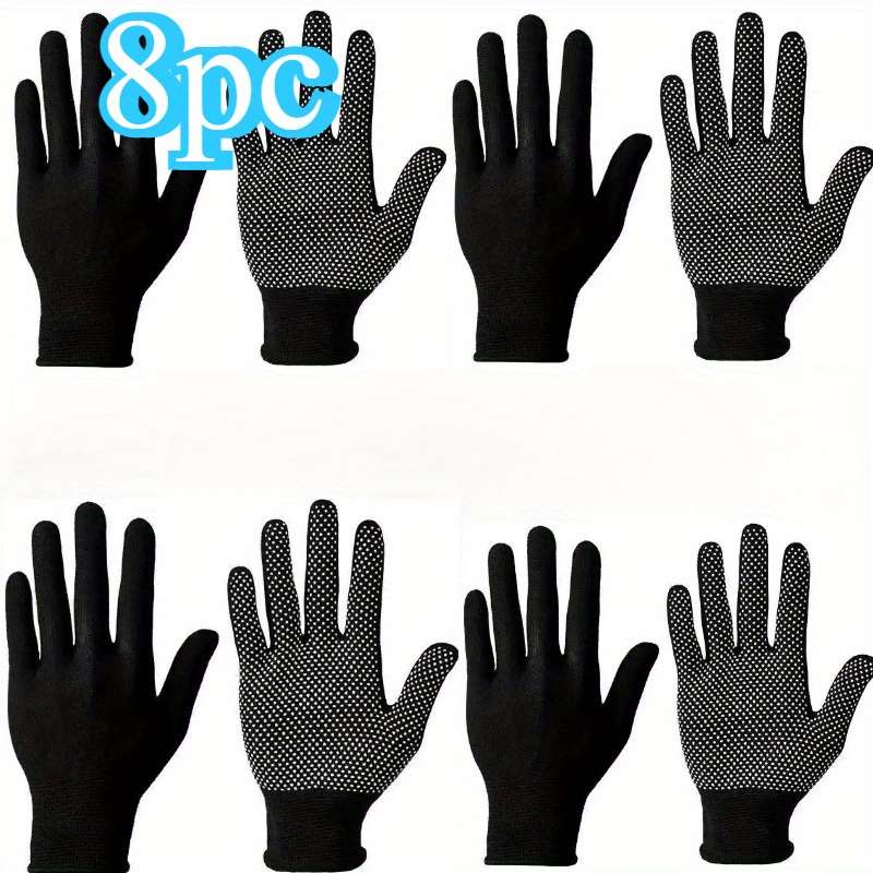 Work Gloves Color 3 Pairs 6Pcs Sizeonesize