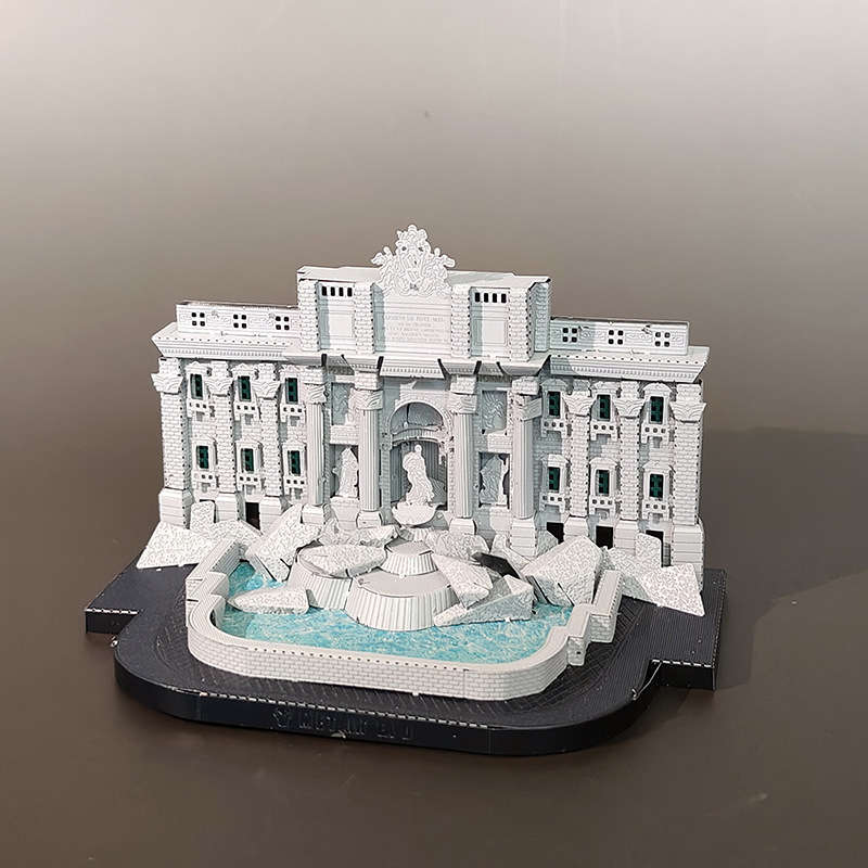 3D Building Model Puzzle Set Color Color