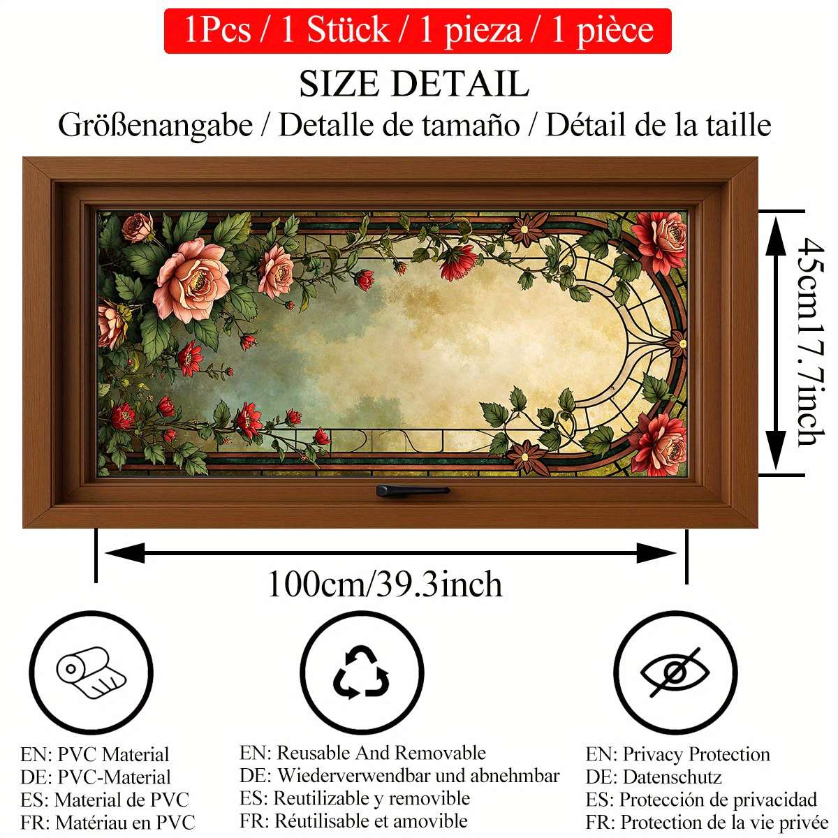 Window Stickers Size 45X100Cm17.7X39.3Inch