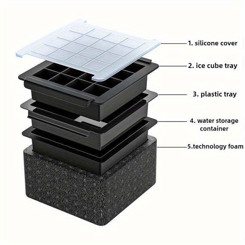 Ice Maker Color 1 Set 16 Square Cavities