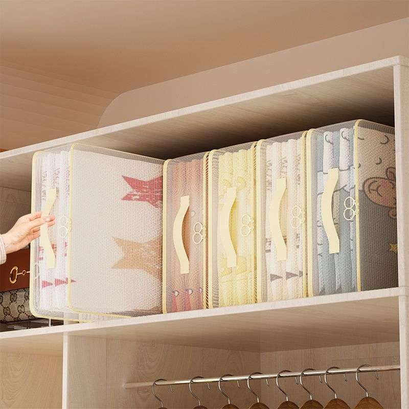 3Pcs Large Capacity Mesh Zipper Storage Storage 3Pcs
