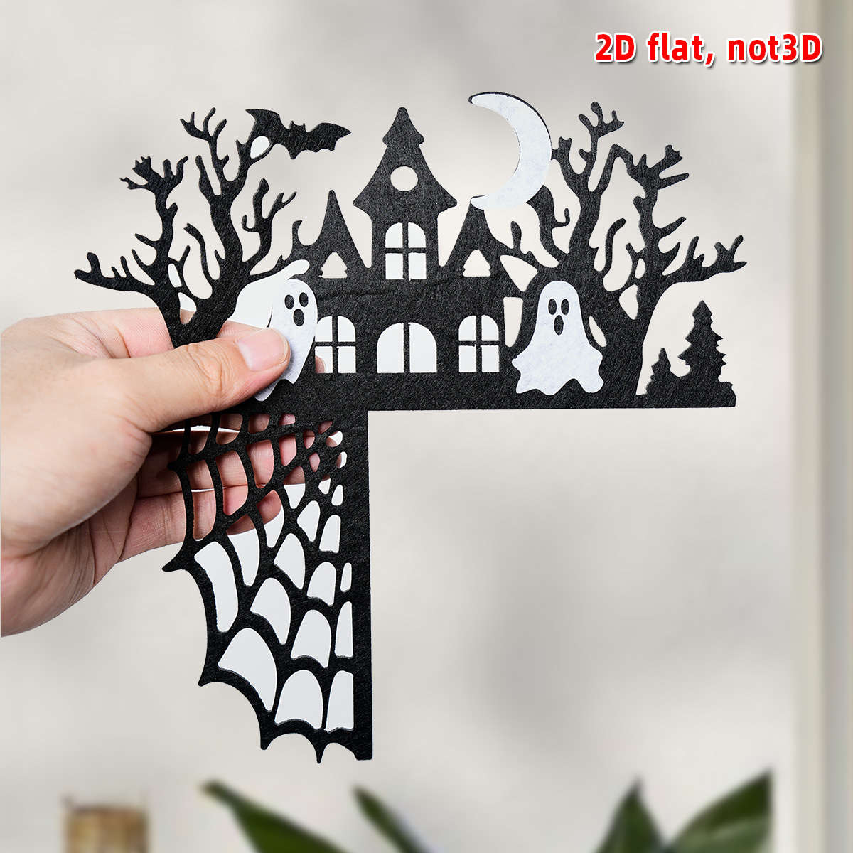 Car Interior Decor Style Ghost Door Corner Sticker Ghost