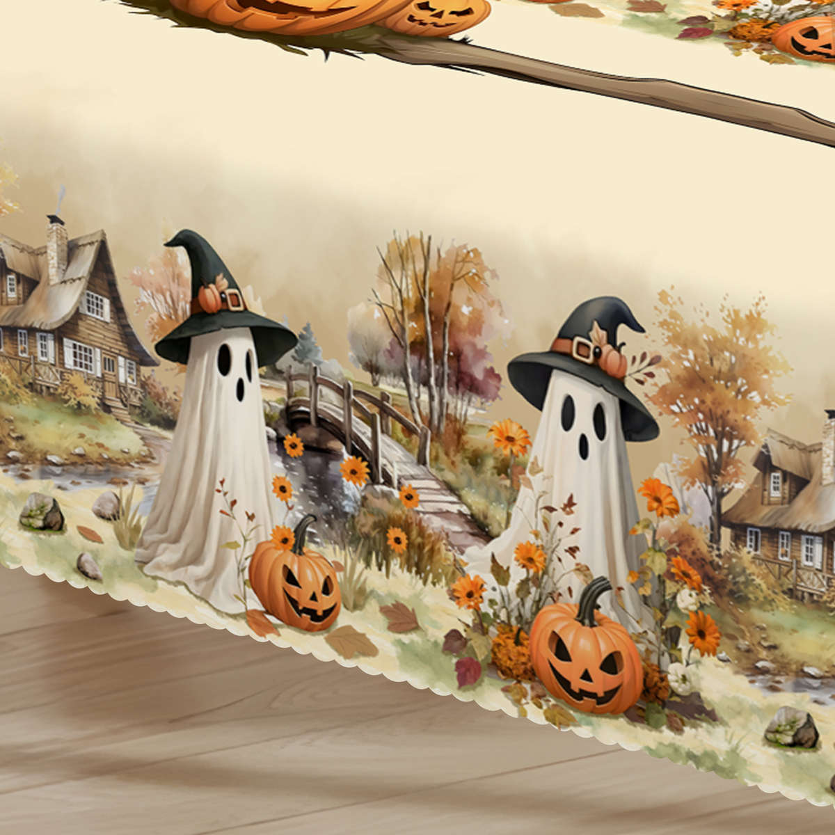 Halloween tablecloth decoration size Rectangle 5570in 140180cm