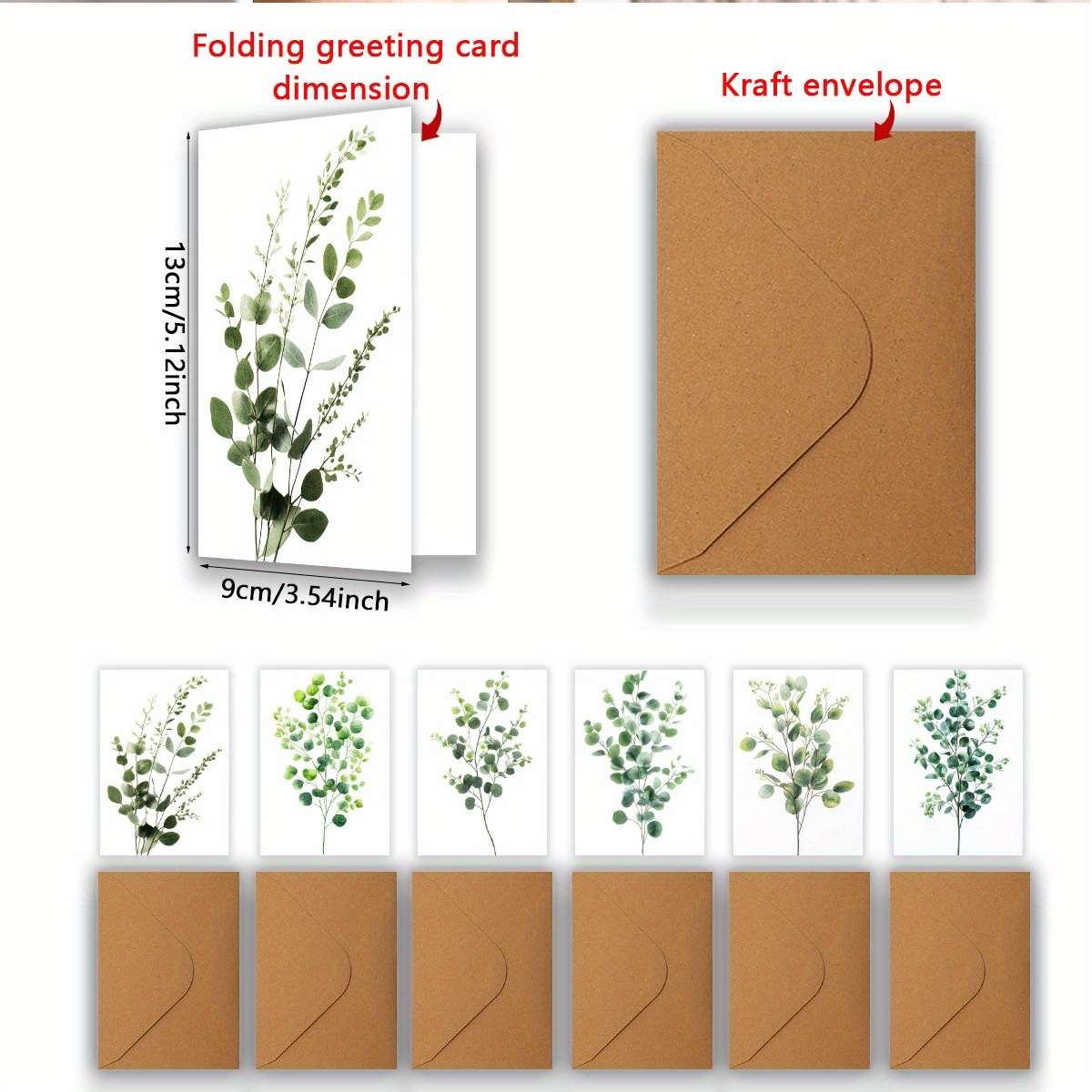 Greeting Cards Quantity 6Pcs