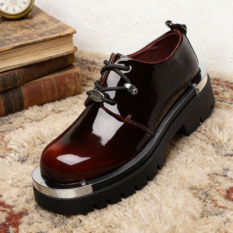 Mens Leather Shoes Color Red Sizeuk 7.5