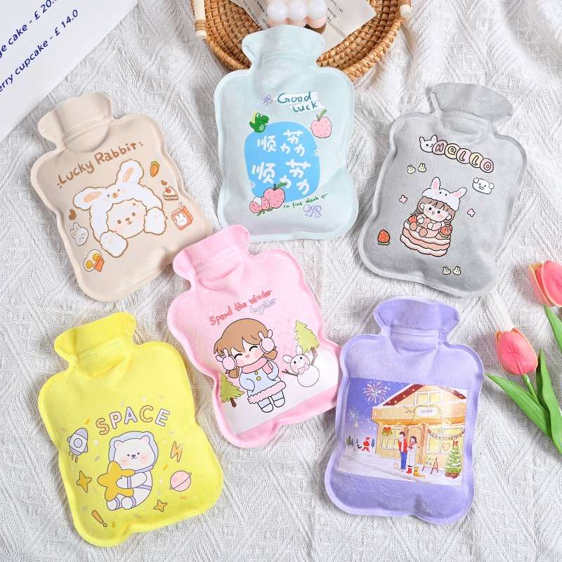 Hot Water Bottle Thickened Bag Random Style 2Pack