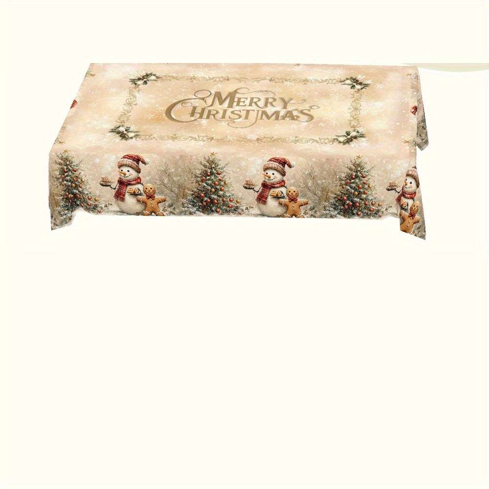 Christmas Tablecloth Size 150X150Cm Round