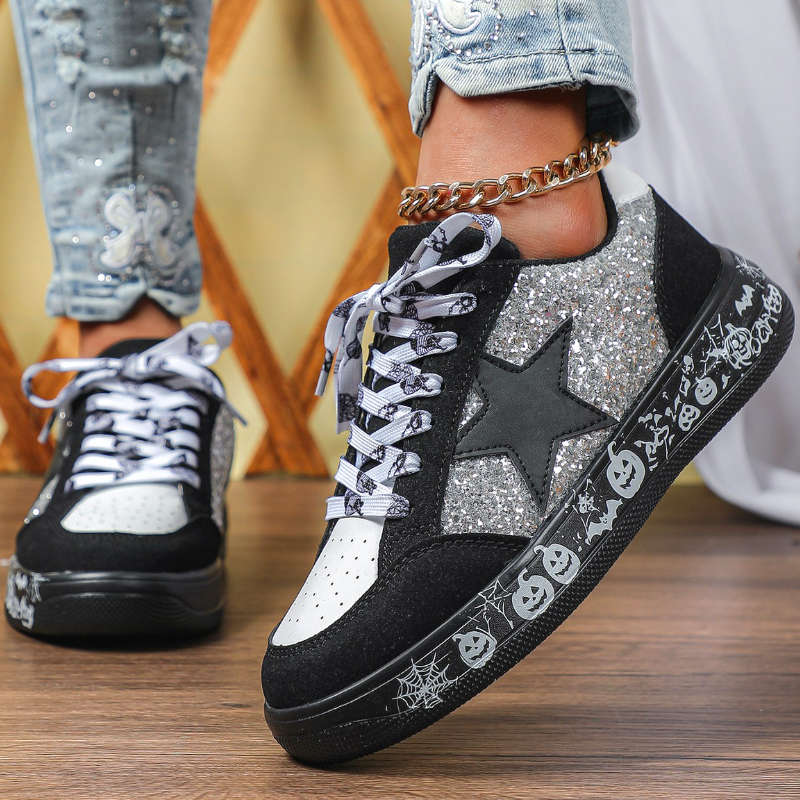 Women S Sneakers Color Black And White Bottom With Black And White Sizeuk 9