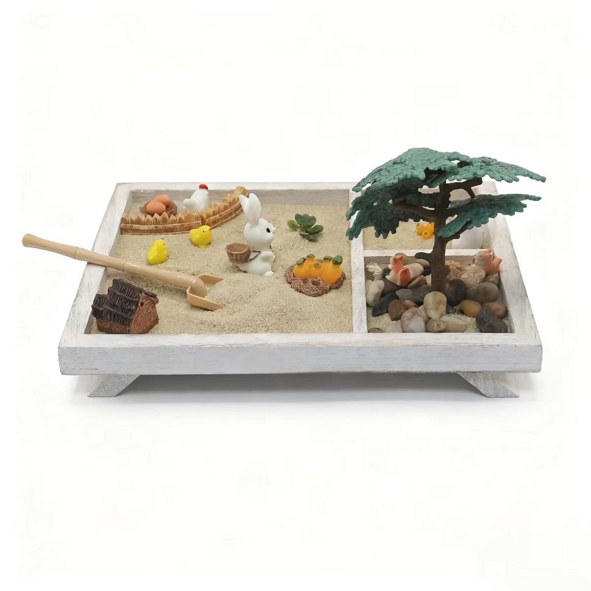 Miniature Farm Zen Sand Scene Kit Rabbit
