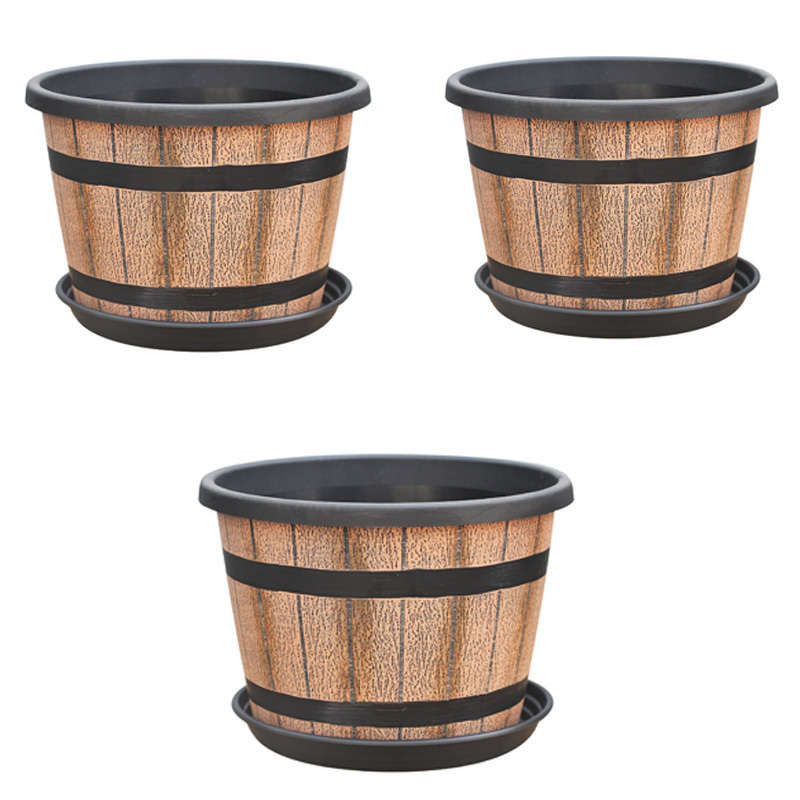 Flowerpot Quantity 3 Pieces  Brown