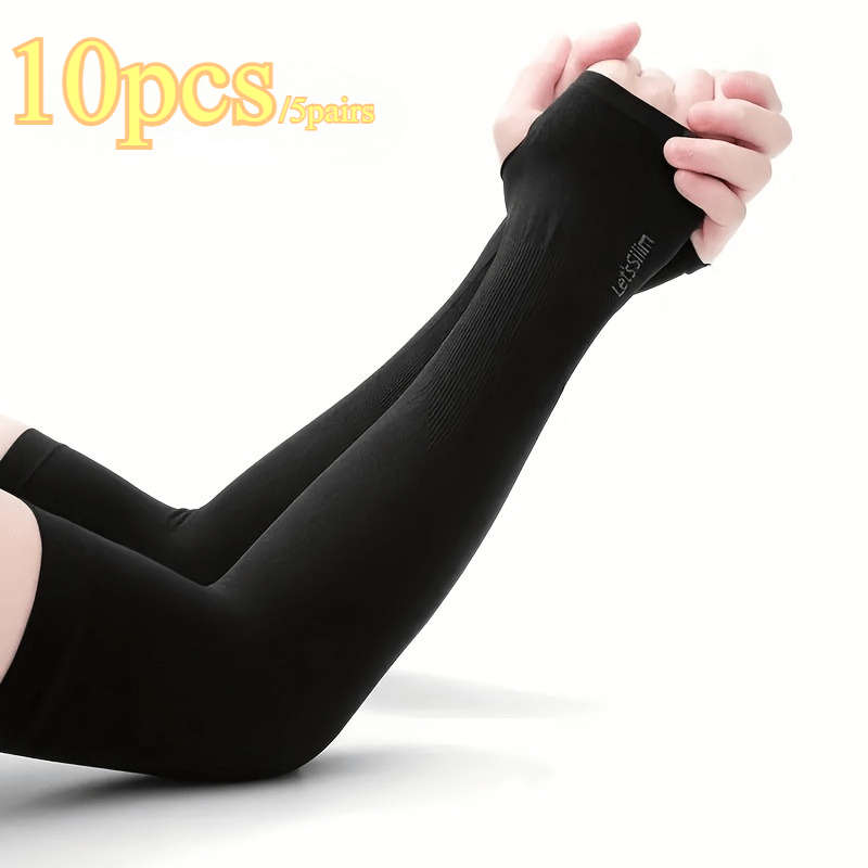 Sunscreen Sleeves Color Black Quantity 10Pcs5Pairs