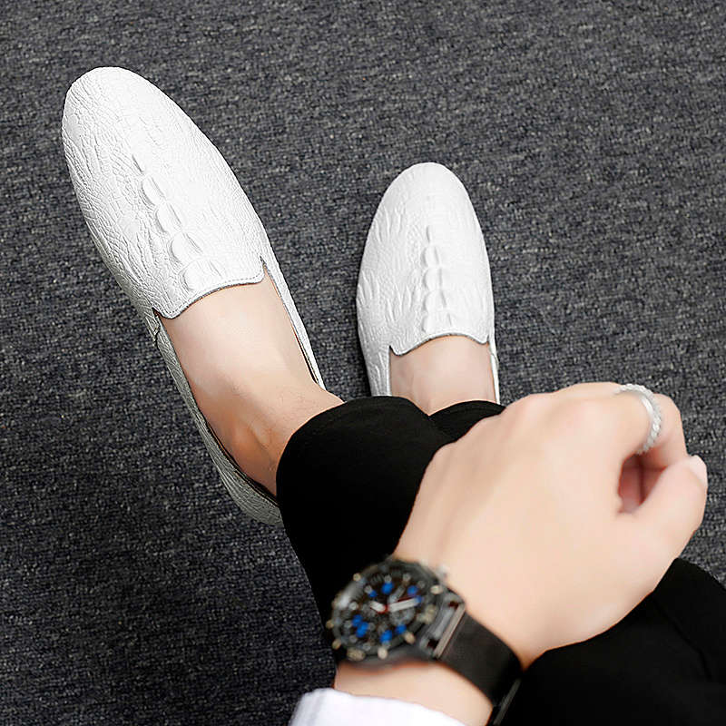 Mens Leather Shoes Color White Sizeuk 7
