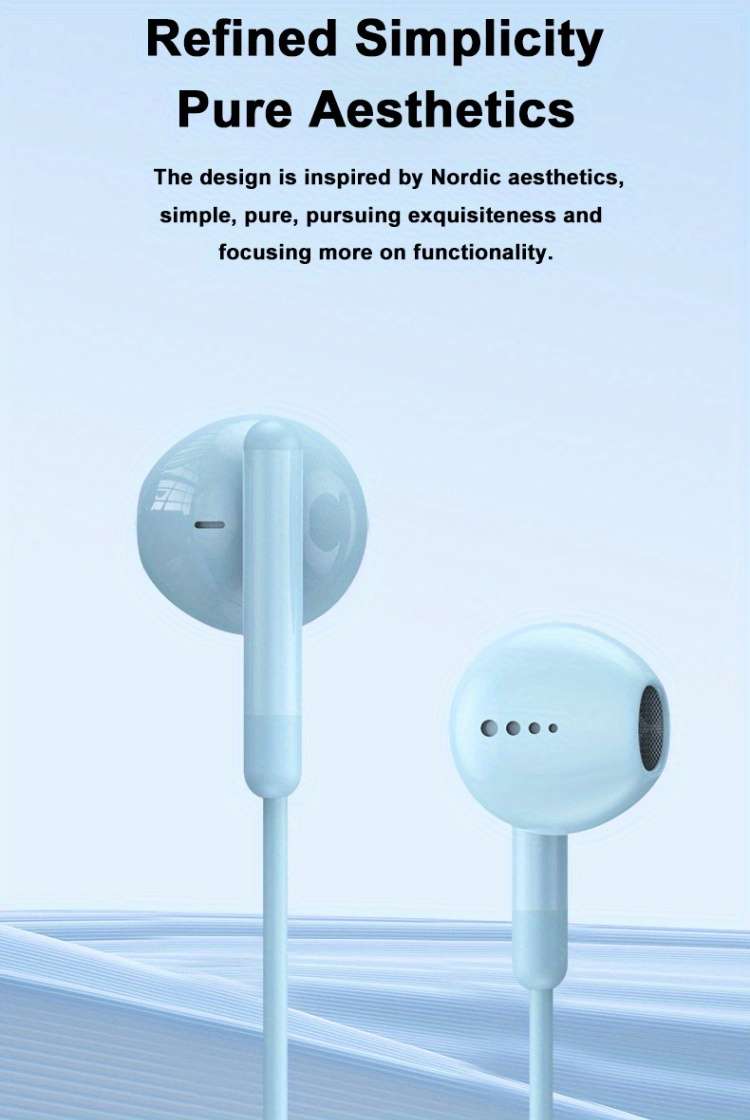 Wired Headphones White 3.5Mm