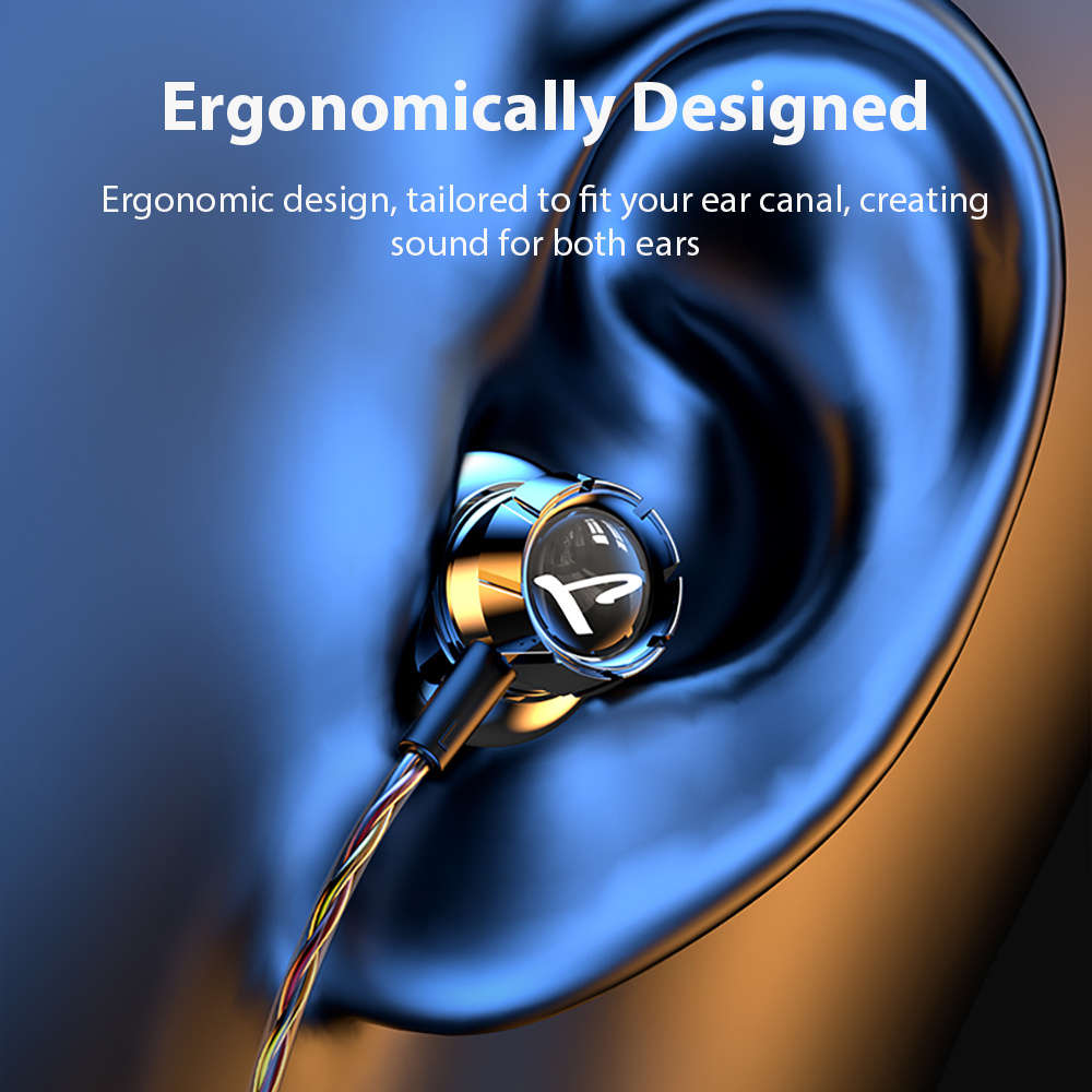 Wired Headphones 3.5Mm Black