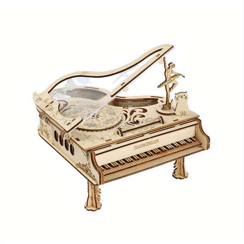 3D Puzzle Musical Instrument Model Color Piano Music Box