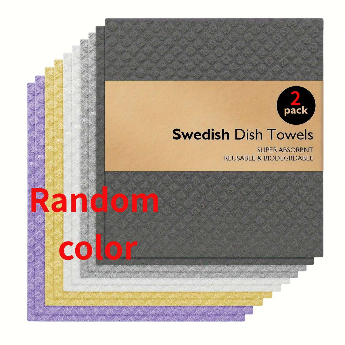 Rag Color 5 Colors Random 2Pcs