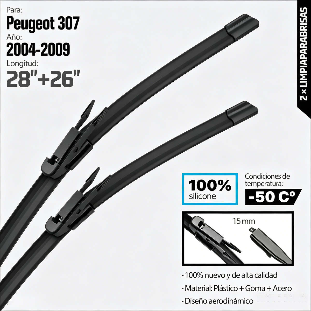 Windshield Wipers Quantity 2Pcs
