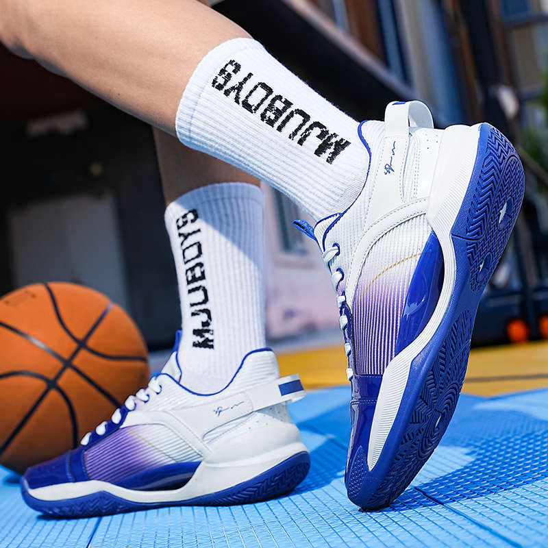 Basketball Shoes Color White Blue Sizeuk 5