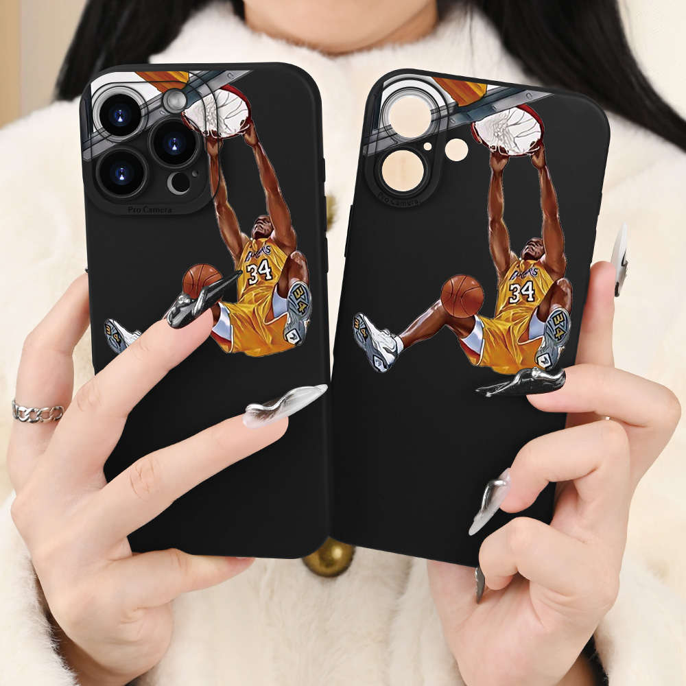 1Pc Black For iPhone 7 Slam Dunk Design Phone Case