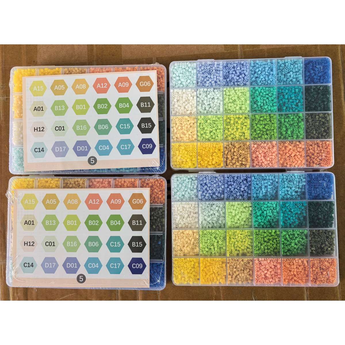 Perler Bead Set 4 Piece Set Color No. 5