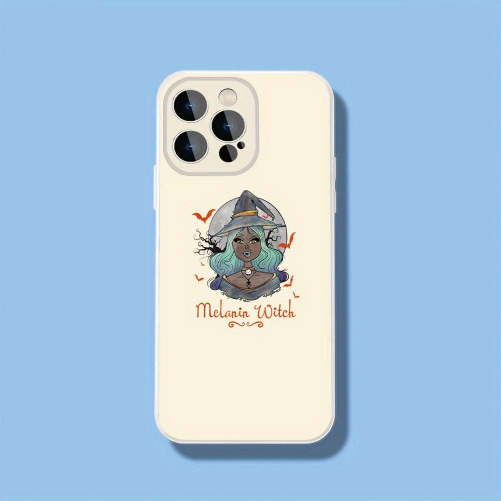 1Pc Black For iPhone 15 Pro Melanin Witch Phone Case