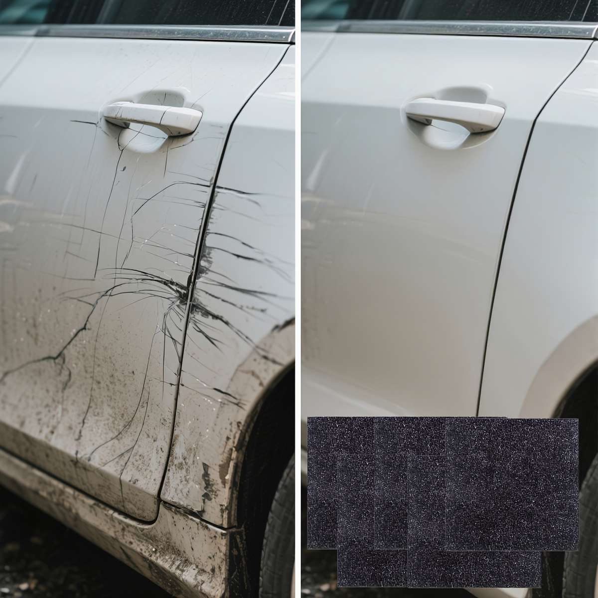 Car Scratch Repair Tool Color Dark Gray Items 2
