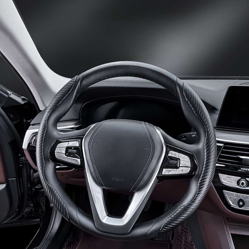 Car Steering Wheel Cover Black Quantity 2Pc Black
