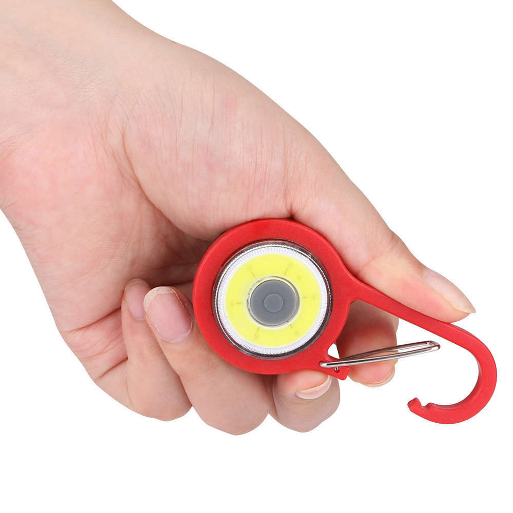 Efficient Led Flashlight Carabiner Keychain Modes Pocket Torch Professional