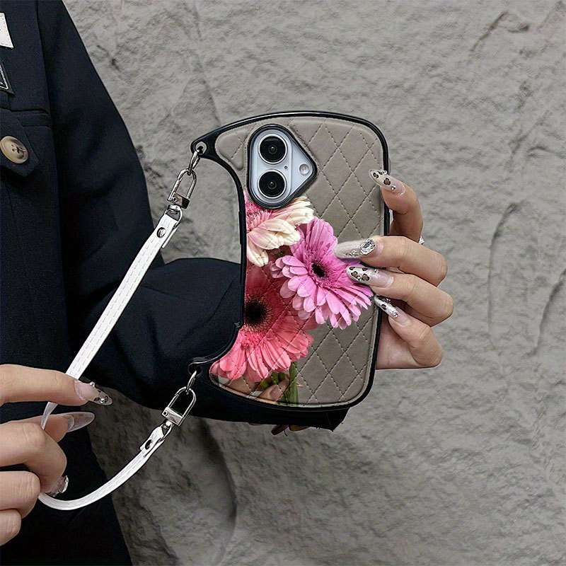 1Pc Mixed Color For iPhone 14 African Daisy Pattern Phone Case