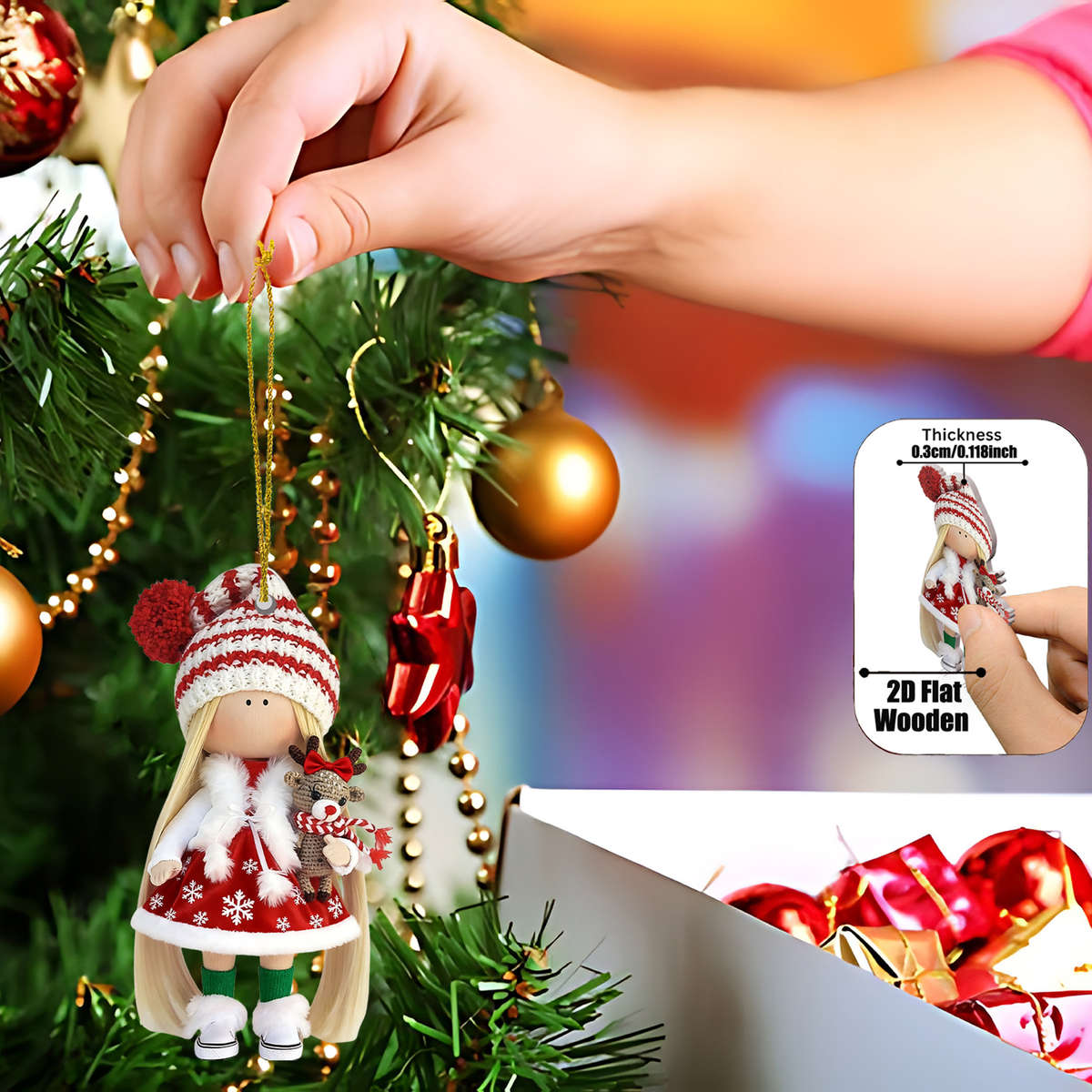 Christmas Decorations Style 18 Pieces 1 Set