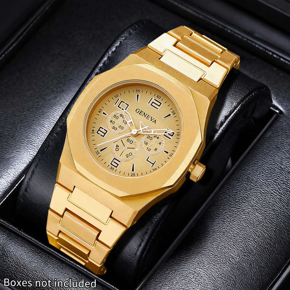 3Pcs Avant Garde Plastic Strap Quartz Watches Battery Powered Non Rechargeable