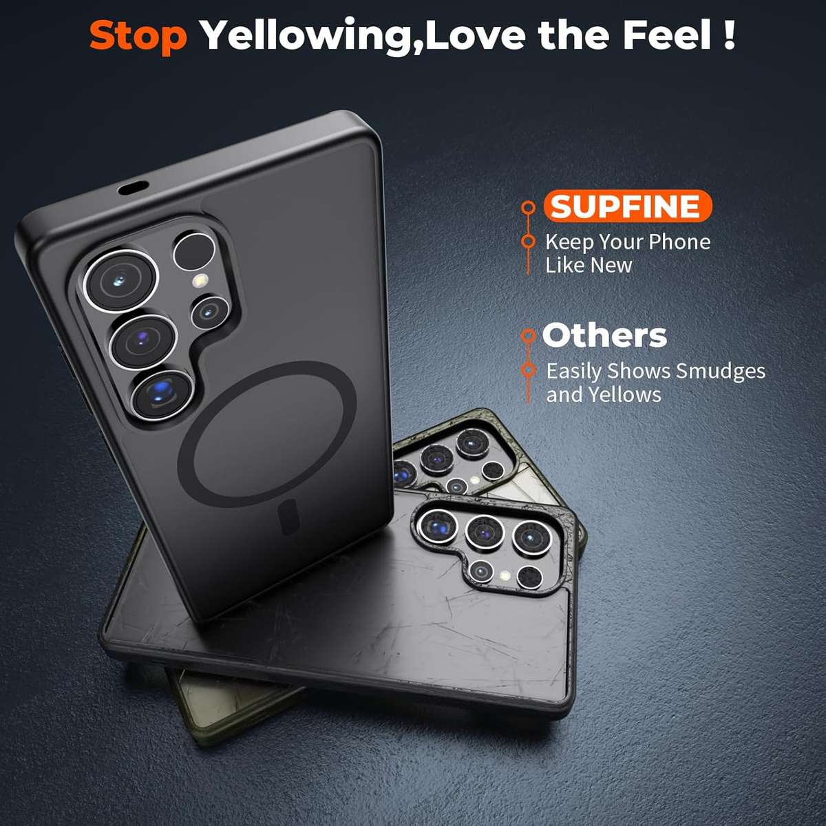 Phone Case Black Compatible Model Galaxy S24 Ultra