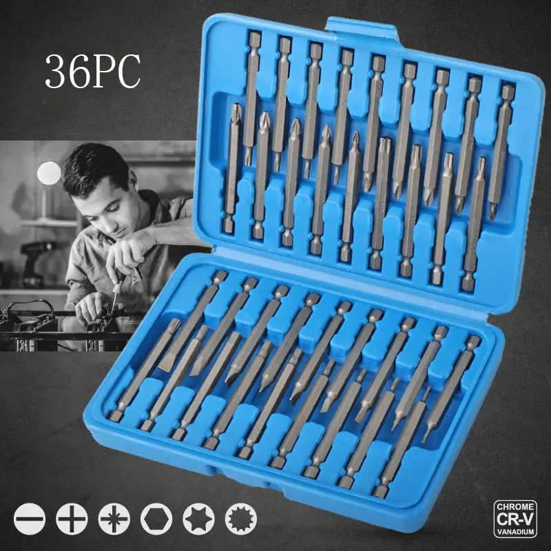 Screwdriver Bit Tool Set Quantity 50Pcs