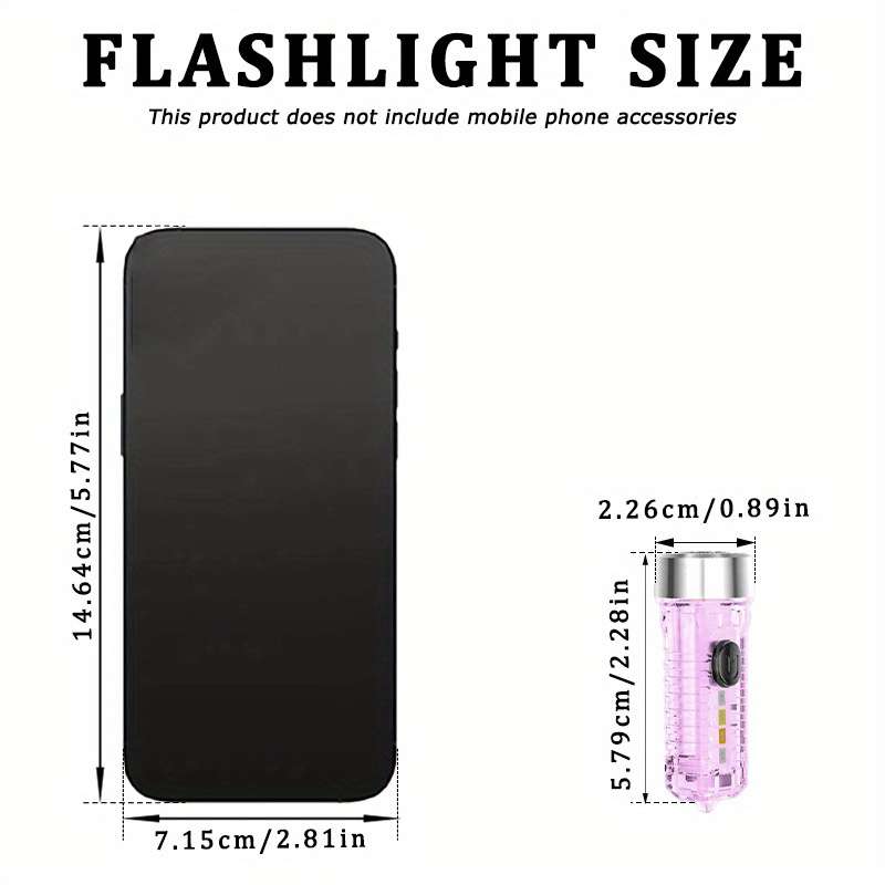 Portable Lamp Items Pink Flashlight Quantity 1Pc