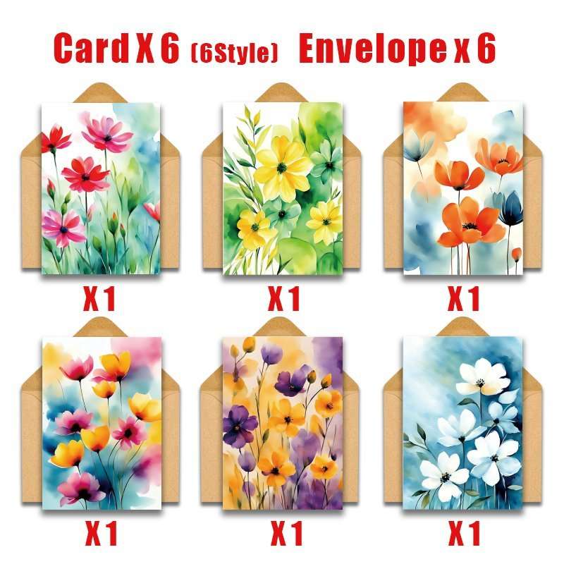 Greeting Cards Quantity 12 Pieces