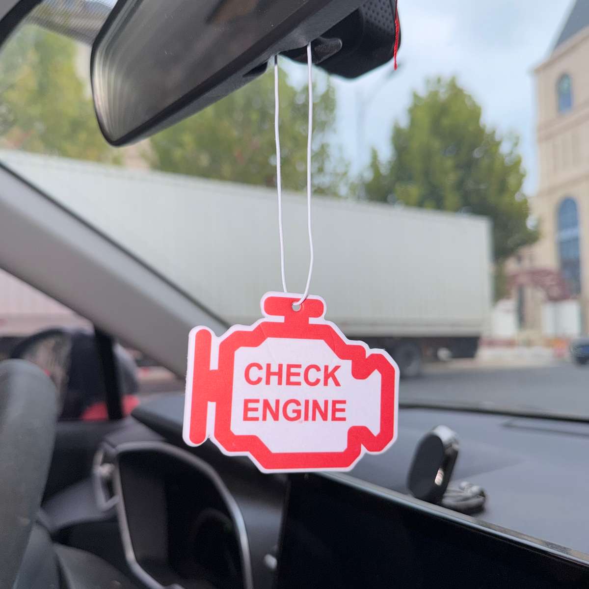 Car Interior Decor Color 'Check Engine' 3Pcs